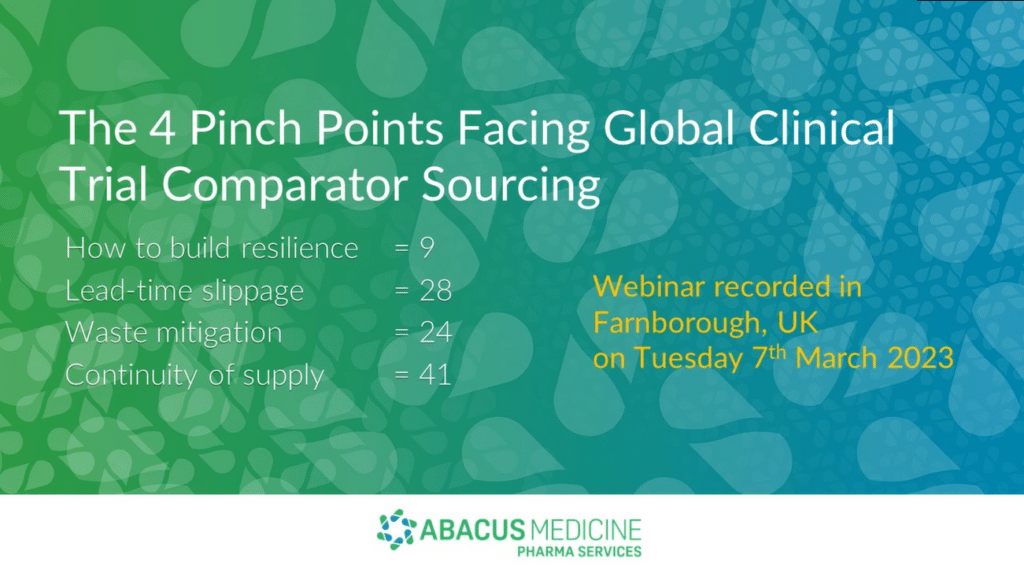 The 4 Pinch Points Facing Global Clinical Trial Comparator Sourcing